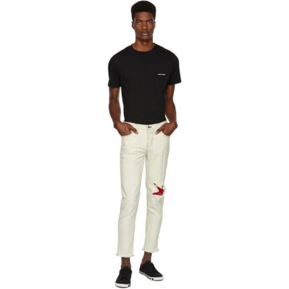 Enfants Riches Deprimes Nouveaux Classique Jeans 34 ERD Off-White - Picture 1 of 16